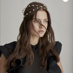 LELET NY Nikki Pearl Halo 14k Gold